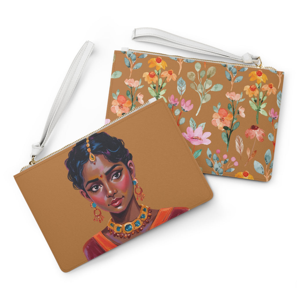 Chic Floral Clutch Bag, Boho Clutch, Evening Purse, Travel Makeup Bag, Gift for Her